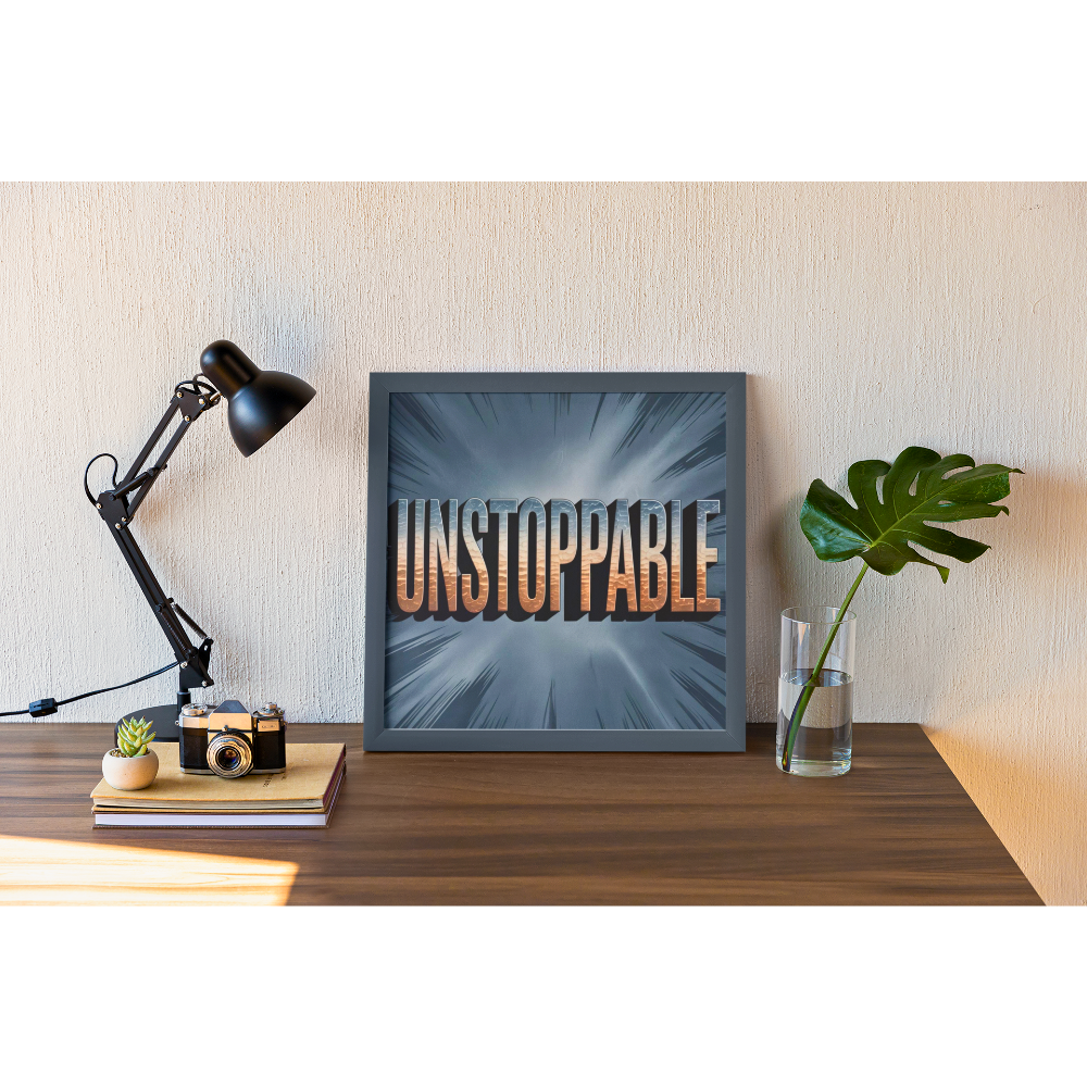 Unstoppable Matte Canvas Wall Art — Motivational Stretched Canvas | Bold Affirmation Art - Image 2